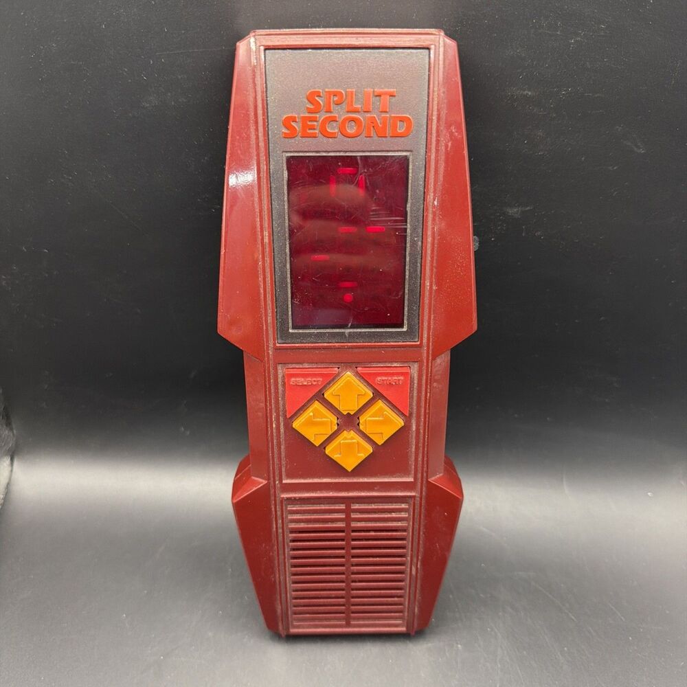 Vtg.  1980 SPLIT SECOND Handheld Game Electronic  Parker Bros. TESTED WORKS